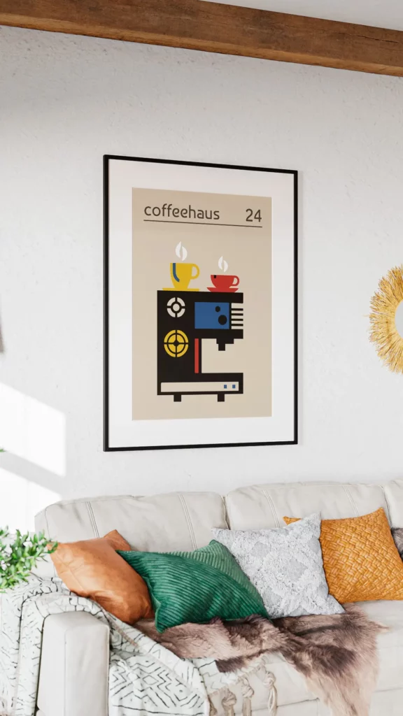 Bauhaus Kaffeemschine Poster