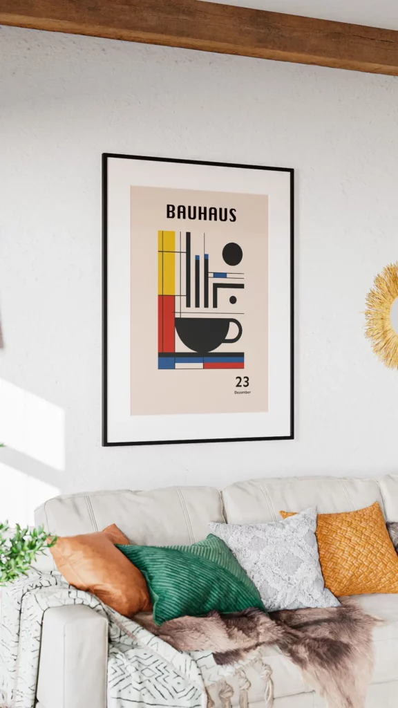 Bauhaus Kaffee Tasse Poster
